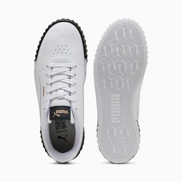 Sneakers Carina 3.0 Femme, PUMA White-PUMA Gold-PUMA Black, extralarge